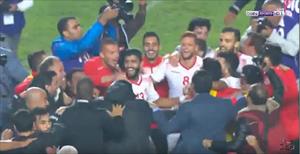 شاهد فرحة المنتخب التونسي بعد تأهله لكأس العالم 